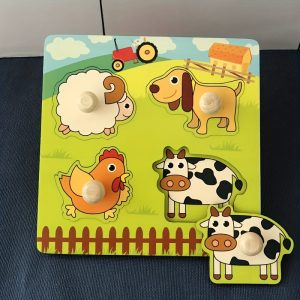 Montessori Fruit Puzzle Board for Kids - 3D Wooden Toy for Early Education and Cognitive Development