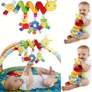Plush Baby Stroller Rattle Toy - Versatile Hanging Bell for Bed, Car, and More - Perfect for Halloween, Thanksgiving, and Christmas Gifts