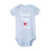 Mom Dad I Love You Baby Bodysuits Mothers Day Infant Outfit Fathers Day New Born Boys Girls Clothes Mothers Day Fathers Day Gift