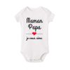 Mom Dad I Love You Baby Bodysuits Mothers Day Infant Outfit Fathers Day New Born Boys Girls Clothes Mothers Day Fathers Day Gift