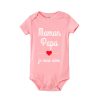 Mom Dad I Love You Baby Bodysuits Mothers Day Infant Outfit Fathers Day New Born Boys Girls Clothes Mothers Day Fathers Day Gift