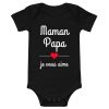 Mom Dad I Love You Baby Bodysuits Mothers Day Infant Outfit Fathers Day New Born Boys Girls Clothes Mothers Day Fathers Day Gift