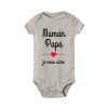 Mom Dad I Love You Baby Bodysuits Mothers Day Infant Outfit Fathers Day New Born Boys Girls Clothes Mothers Day Fathers Day Gift