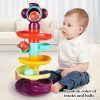 Educational Track Slide Tower with Rolling Balls - Stackable and Rotating Ball Toy for Early Childhood Development - Perfect Gift for Boys and Girls