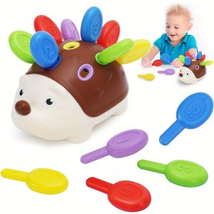 Montessori Sensory Hedgehog Toys For Baby.Toddler Fine Motor Skills Learning Sensory Toys, Early Education Sorting Skills, Fine Motor Skills Learning, Outdoor Birthday Gift